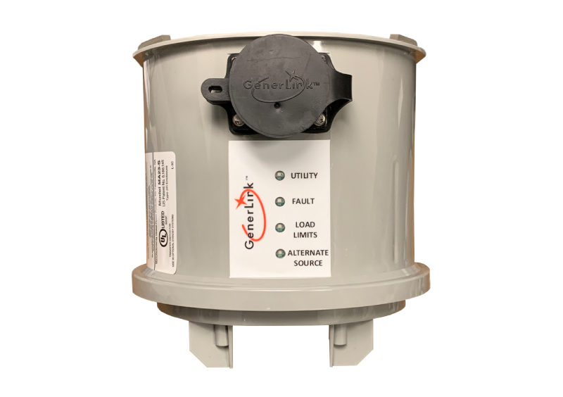 A gray industrial sensor with a black dial and labeled settings.