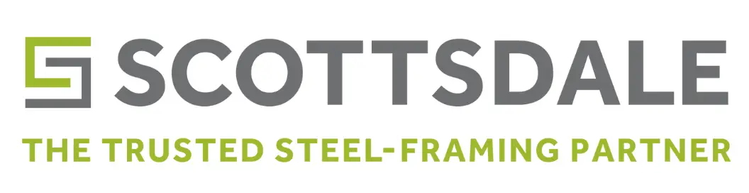 Logo for 'POTTS' with tagline 'STEEL-FRAME'.